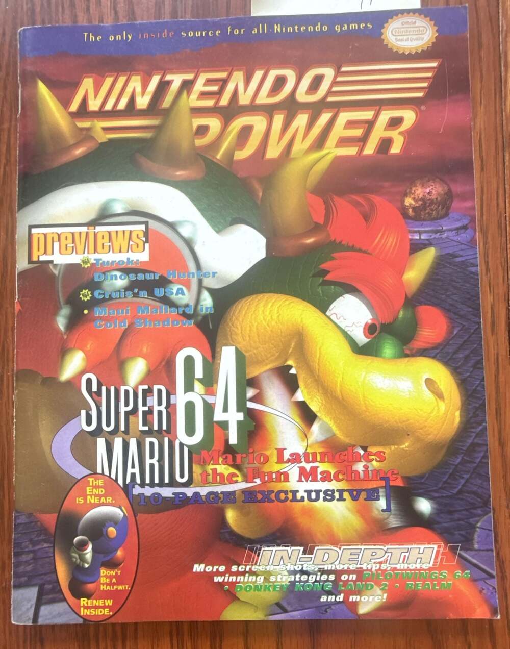Vintage Nintendo Power Change The System Turok Dinosaur Hunter Promo Poster (71)